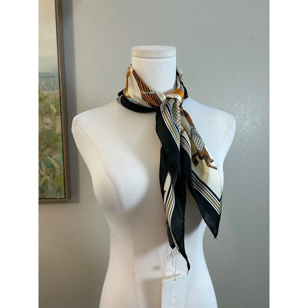 Horse Print Square Equestrian Preppy